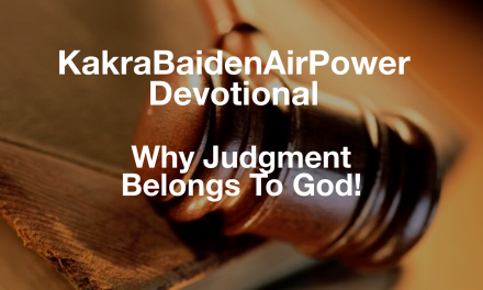 Why Judgment Belongs To God!