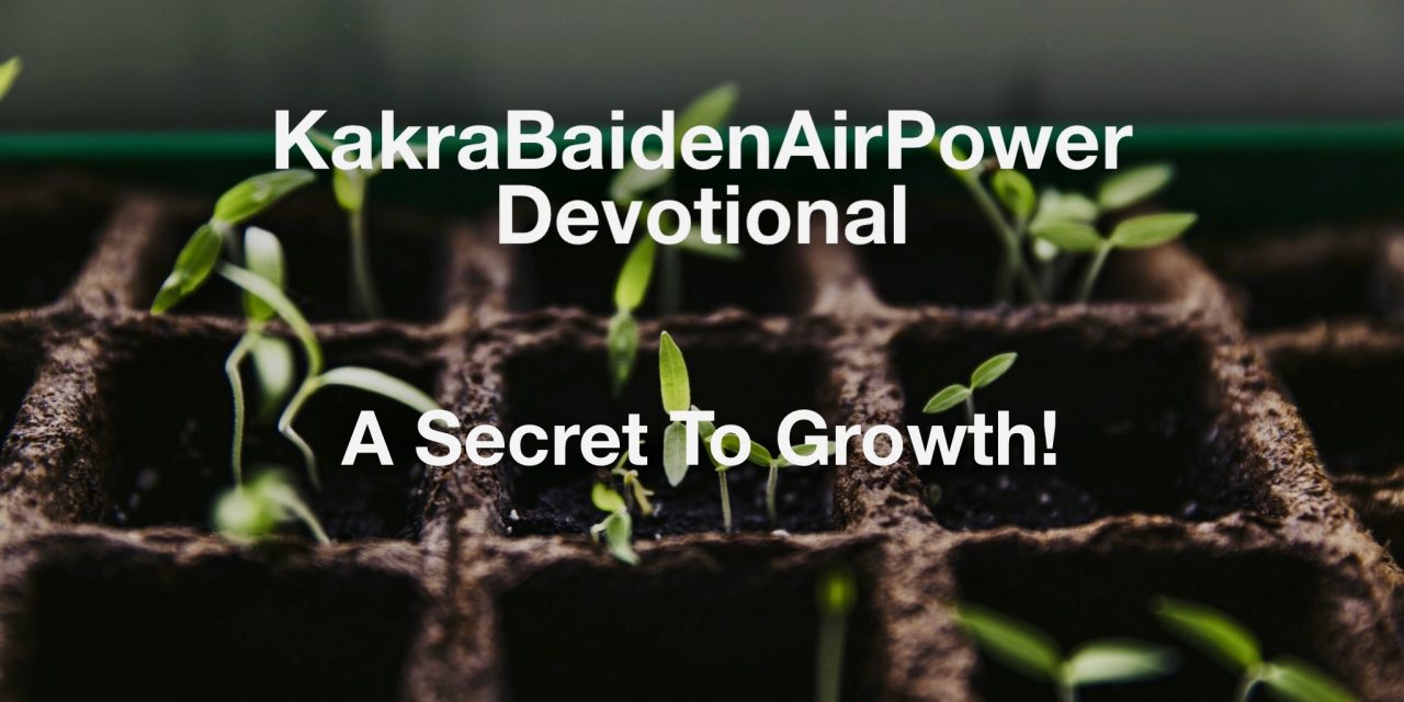 A Secret To Growth!